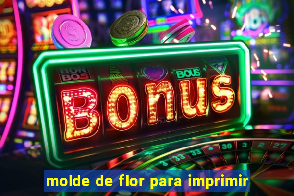 molde de flor para imprimir